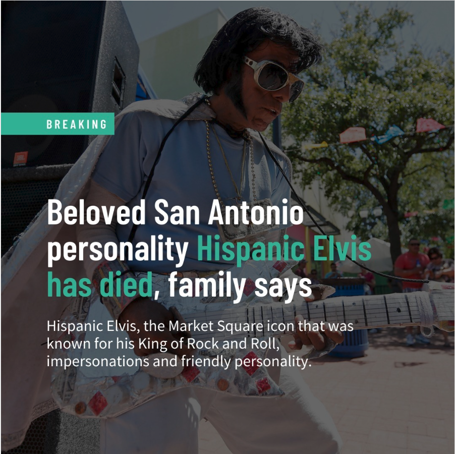 Breaking News post of Hispanic Elvis passing